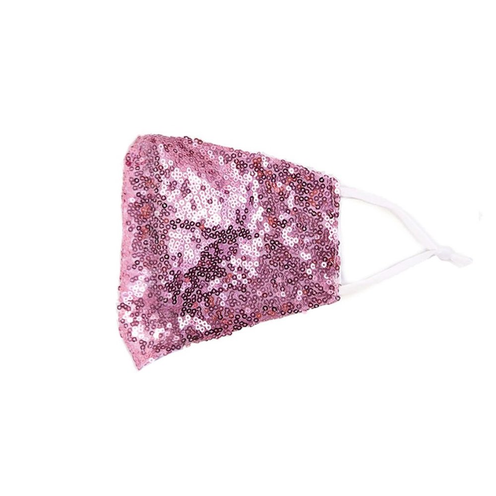 NEW Reusable Pink Sequin Face Mask - Picture 3 of 3